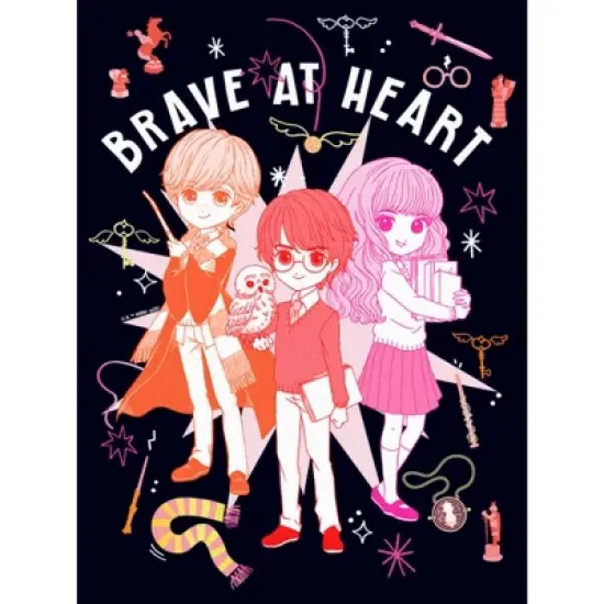 Women's Harry Potter Brave at Heart Anime Friends T-Shirt image {1}