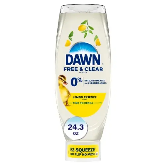 Dawn Lemon Essence Free & Clear Ez Squeeze Dishwashing Liquid image {10}