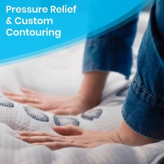 Flash Furniture Capri Comfortable Sleep 12 Inch CertiPUR-US Certified Memory Foam & Pocket Spring Mattress, Mattress in a Box image {10}