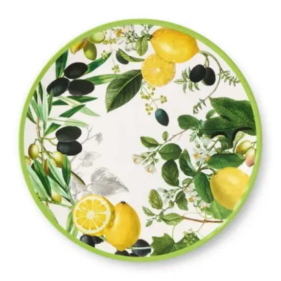 Certified International (Set of 6) 11" Limone Melamine Dinner Plates image {2}