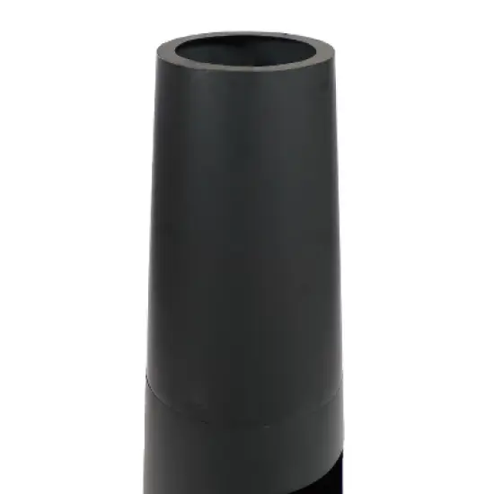 Sunnydaze Outdoor Backyard Heavy-Duty Steel Modern Wood-Burning Fire Pit Chiminea with Built-In Log Storage - 49" - Black image {4}