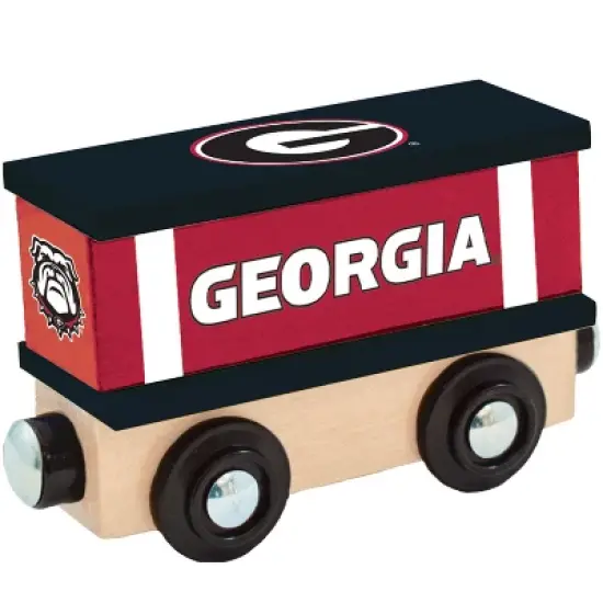 MasterPieces Wood Train Box Car - NFL Georgia Bulldogs image {1}