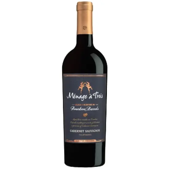 Menage a Trois Bourbon Barrel Cabernet Sauvignon Red Wine - 750ml Bottle image {6}
