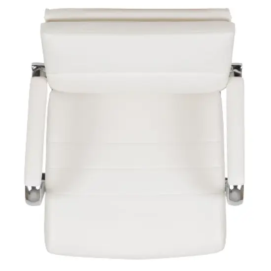 Merrick Lane Ergonomic Swivel Office Chair Panel Style Mid-Back Computer Desk Chair with Padded Metal Arms & Base image {14}