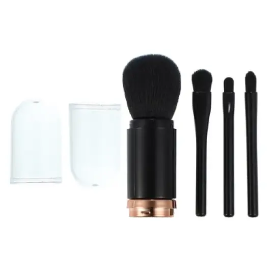 Unique Bargains Makeup Brush Set Travel Blending Foundation Contour Concealer Blusher Brush 4 Pcs image {7}