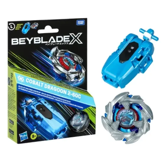 Beyblade X Cobalt Dragoon 2-60C Launcher Set image {1}