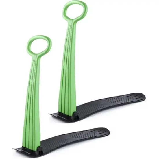 Slippery Racer Kids Lightweight Compact Foldable Downhill Outdoor Winter Ski Scooter Snow Sled for Children 4 Years and Up (2 Pack) image {7}