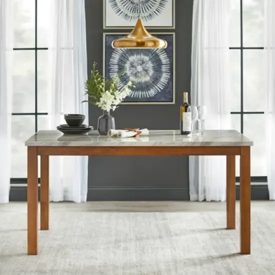 63" Edina Dining Table Walnut - Buylateral image {1}