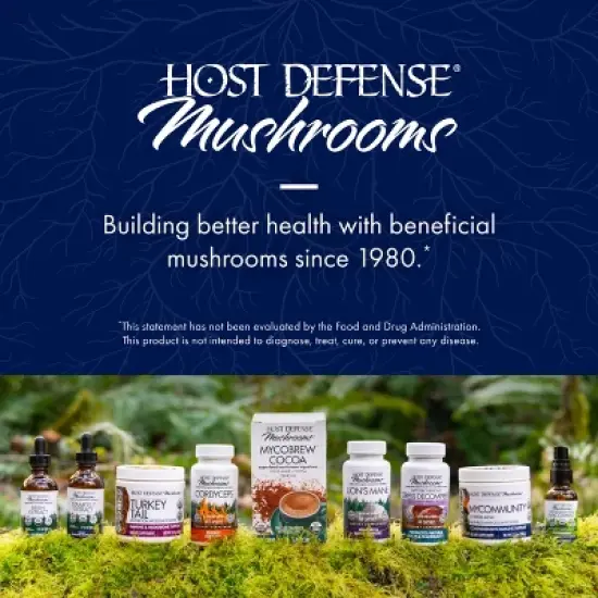 Host Defense MyCommunity Capsules, Advanced Immune Support, Mushroom Supplement with Lion's Mane and Reishi, Unflavored image {6}