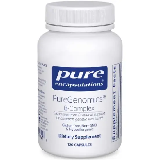 Pure Encapsulations PureGenomics B-Complex - Broad Spectrum B Vitamin Support for Genetic Expression & More* - With Vitamin B12 & B6 - 120 Capsules image {8}