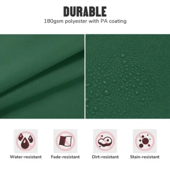 Yescom Replacement Swing Canopy UV30+ 180gsm Porch Top Cover Seat Patio Outdoor Green image {4}