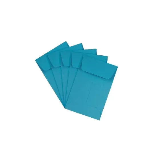 JAM Paper #1 Coin Business Colored Envelopes 2.25 x 3.5 Blue Recycled 352727818F image {2}