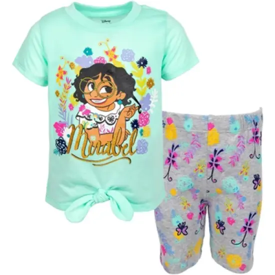 Disney Encanto Mirabel Luisa Isabella Girls T-Shirt and Shorts Outfit Set Toddler to Big Kid  image {9}