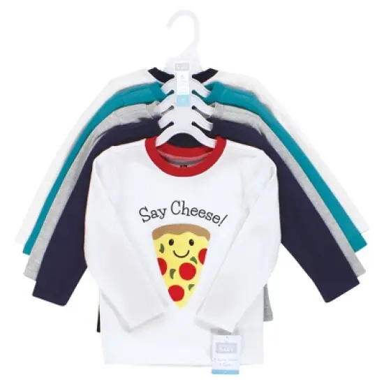 Hudson Baby Infant and Toddler Boy Long Sleeve T-Shirts, Fun Food image {1}