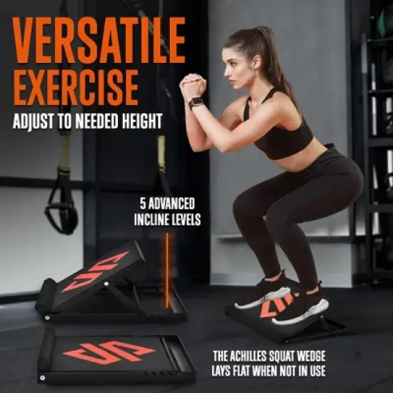 SQUATZ Steel Slant Board and Calf Stretcher - Black image {3}