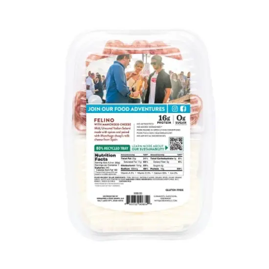 Creminelli Sliced Felino & Manchego - 2.2oz image {1}
