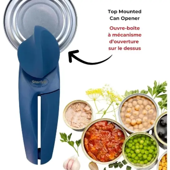 Can Opener - Safe No-Sharp-Edge Design, Holds Lid - Heavy Duty Comfort Grip image {3}