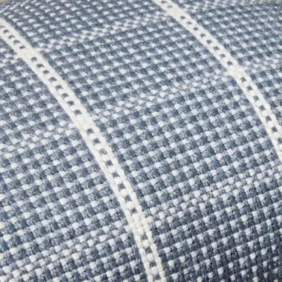 Textured Grid Lines Indoor/Outdoor Throw Pillow - Hearth & Hand&trade; with Magnolia image {2}