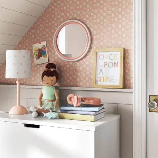 Two Tone Layered Circle Kids' Mirror Pink - Pillowfort&trade; image {1}