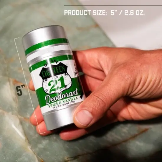 18.21 Man Made Octane Aluminium-Free Men's Natural Deodorant, Spiced Vanilla image {4}