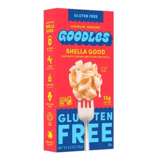 Goodles Shella Good Gluten Free Aged White Cheddar Protein Mac and Cheese - 5.6oz image {5}