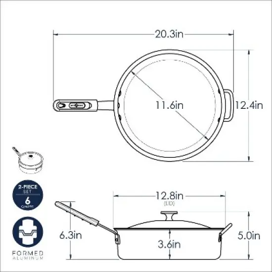 Nordic Ware Restaurant Cookware 12 Inch Jumbo Fryer image {2}