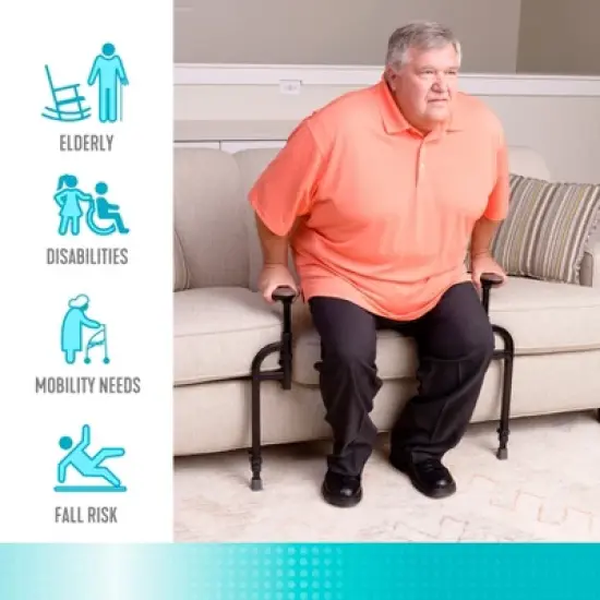 Stander Heavy Duty EZ Stand-N-Go, Bariatric Stand Assist for Seniors, Supports 400 lbs. image {5}