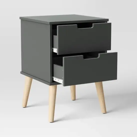 Modern Kids' Nightstand Dark Gray - Pillowfort&trade; image {3}