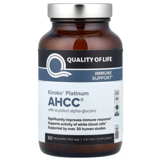 Quality of Life Kinoko&reg; Platinum AHCC&reg;, 750 mg, 60 Vegicaps image {4}