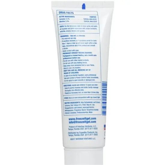 Freeze It Muscle, Joint & Pain Relief Gel 4 Oz image {2}