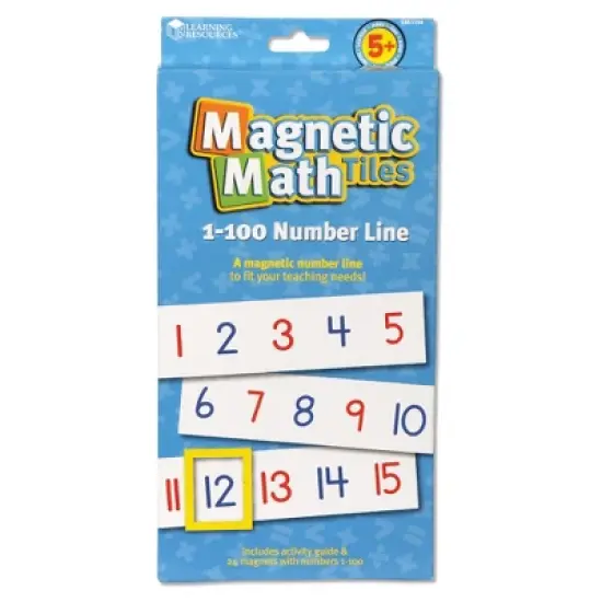 Learning Resources Magnetic Number Line 1-100, 20 Magnets, Sets of 5 Magnets, Ages 3+ image {3}