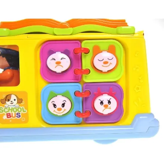 Ready! Set! Go! Educational Interactive School Bus Toy With Flashing Lights & Sounds, Great for Kids and Toddlers image {9}