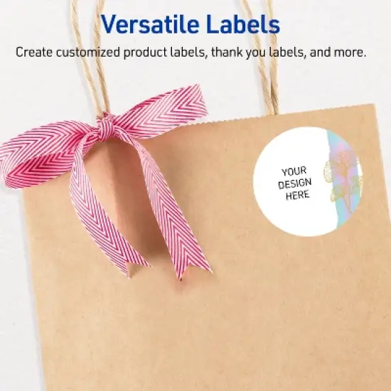 Avery Round Labels, Floral Design, 2" Diameter, 120 Total image {5}