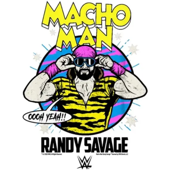 Boy's WWE Macho Man Randy Savage Oooh Yeah Retro T-Shirt image {1}