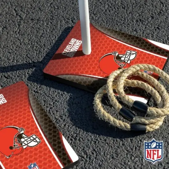 NFL Cleveland Browns Solid Wood Quoits Toss Game image {4}