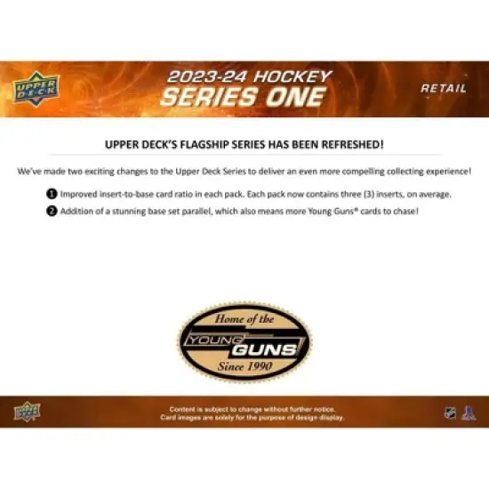 2023-24 Upper Deck Series 1 Hockey 4-Pack Blaster Box image {2}