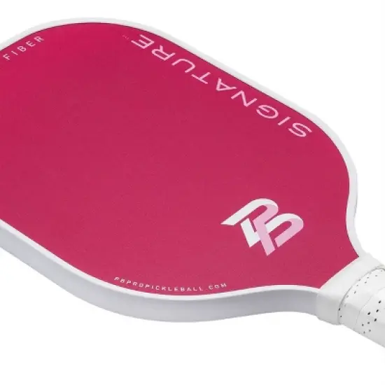 PBPRO Signature Carbon Fiber Pickleball Paddle&nbsp;- Pink: Polypropylene Core, 4-1/4" Grip image {10}