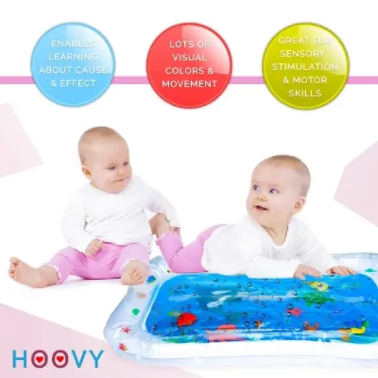 Hoovy Inflatable Tummy Time Water Play Mat image {4}