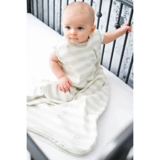 Ecolino Organic Cotton Basic Baby Swaddle Wrap, Gray, 0-6 Months image {1}