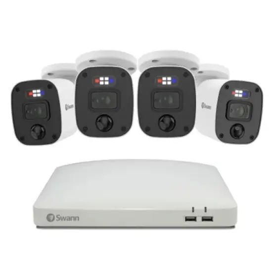 Swann DVR Security System, SWPRO Square Enforcer Bullet Camera, 84680 Hub, White image {1}