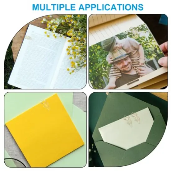 Unique Bargains Decorative Office Home Flower Shape Paper Clips and Fasteners 30 Pcs image {3}