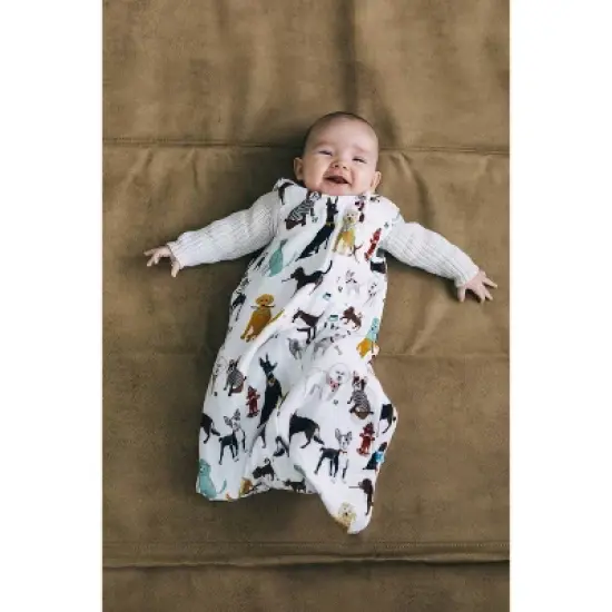Little Unicorn 2-way Zipper Muslin Sleep Bag Wearable Blanket image {3}