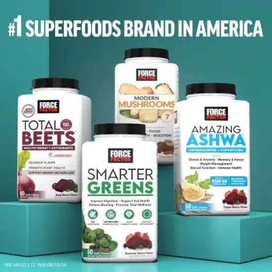 Force Factor Sea Moss Dietary Supplements Soft Chews - Salted Caramel - 60ct image {6}