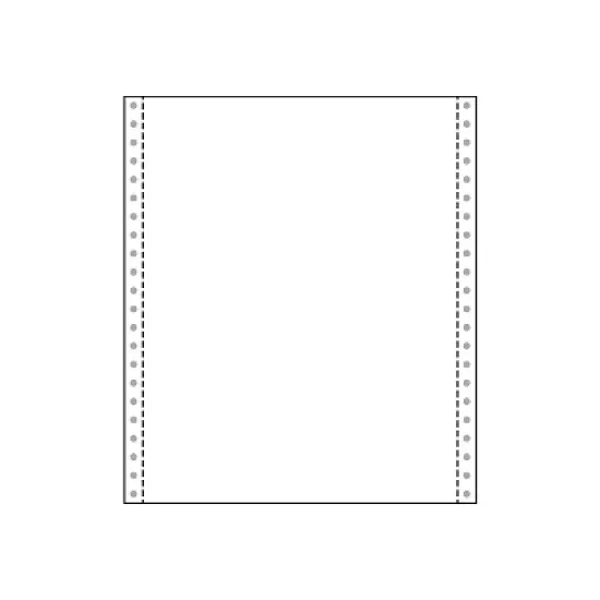 Printworks Professional 2 Part Blank Computer Paper 9.5" x 11" 13 lbs. White 1400 Sheets/Carton image {2}