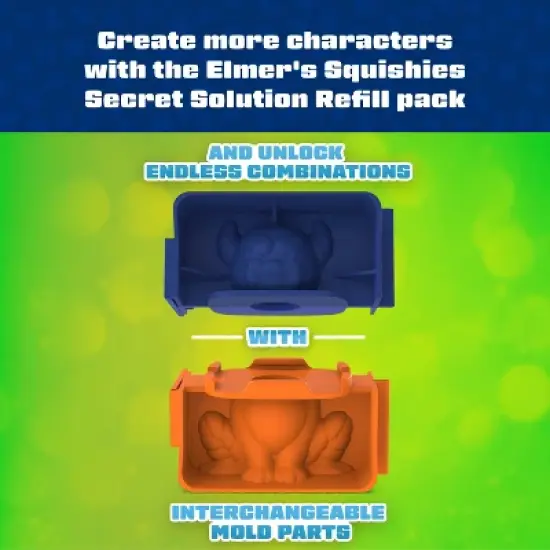 Elmer's 2ct Squishies Monster Mix n' Match: Creativity Toys for Kids Activities, Ages 6+, No Choking Hazard image {3}