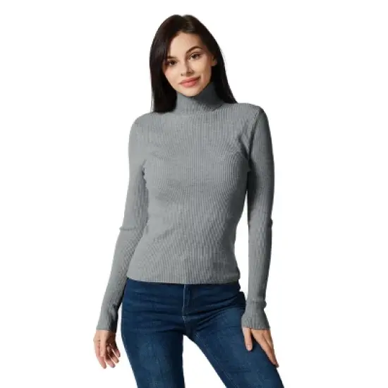 Zilpu  Lightweight Ribbed Turtleneck for Women - Slim Fit image {8}