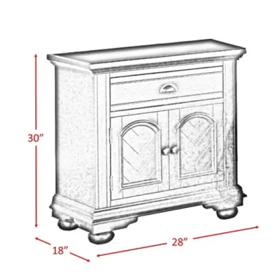 5pc Full Addison Panel Bedroom Set Dove White - Picket House Furnishings image {13}