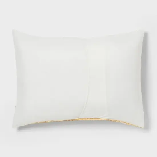 8pc Clipped Jacquard Striped Comforter and Sheet Set Yellow - Threshold&trade; image {4}
