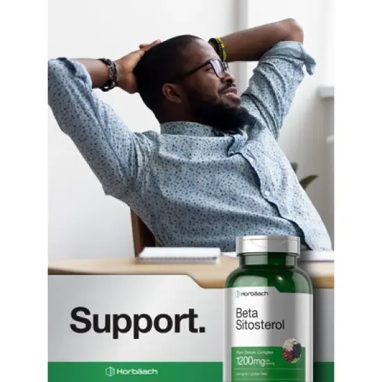 Horbaach Beta Sitosterol 1200mg | 240 Capsules image {6}