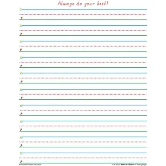 Teacher Created Resources Smart Start Writing Paper, 5/8 Inch Rule, 8-1/2 x 11 Inches, 360 Sheets image {2}